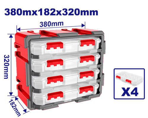Set 4 Cajas Apilables EMTB8344