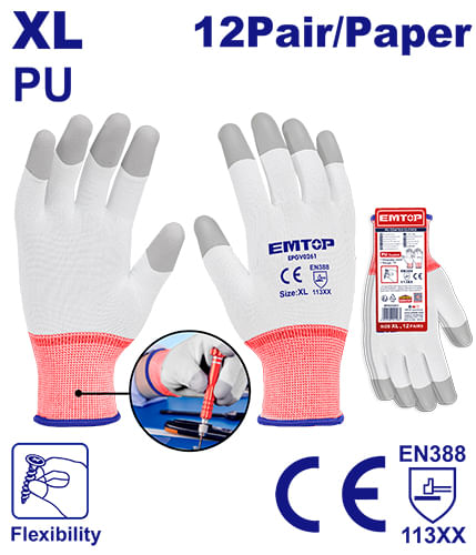Guantes Recubiertos XL 12UN EPGV0201