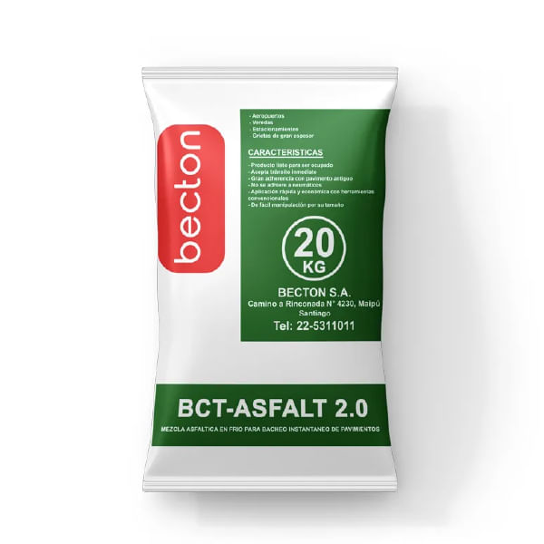 Asfalto en Frio Saco 20KG Ecoasfalt