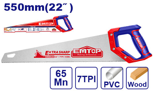 Serrucho Carpintero 22 EHAS5502 Emtop