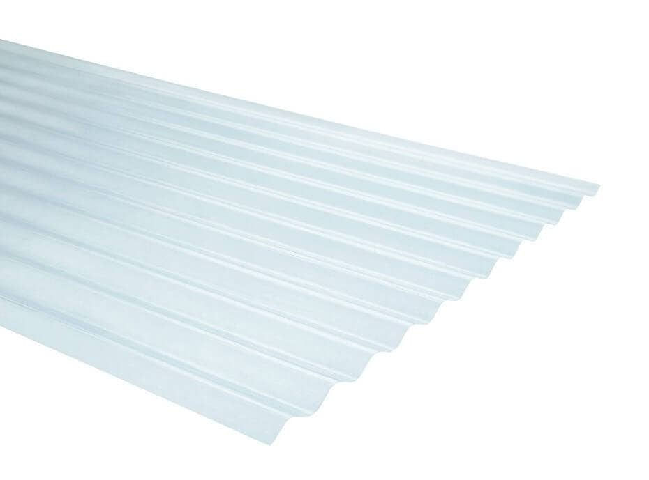 Plancha Fibra Vidrio Onda Zinc 2.50MT Natural